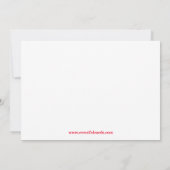 クリスマスパーティの招待状 招待状 (裏面)