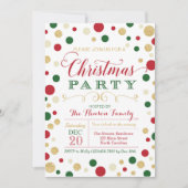 クリスマスパーティの招待状 招待状 (正面)