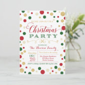 クリスマスパーティの招待状 招待状 (スタンド正面)