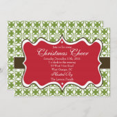 クリスマスパーティの招待状 招待状 (正面/裏面)