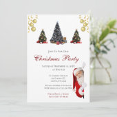 クリスマスパーティの招待状 招待状 (スタンド正面)