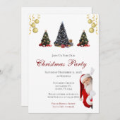 クリスマスパーティの招待状 招待状 (正面/裏面)