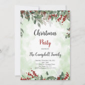 クリスマスパーティの招待状 招待状 (正面)