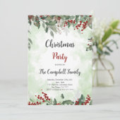 クリスマスパーティの招待状 招待状 (スタンド正面)