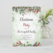 クリスマスパーティの招待状 招待状 (スタンド正面)