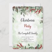 クリスマスパーティの招待状 招待状 (正面)