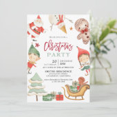 クリスマスパーティの招待状 招待状 (スタンド正面)