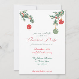 クリスマスパーティの招待状 招待状