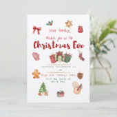 クリスマスパーティの招待状 招待状 (スタンド正面)