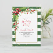 クリスマスパーティの招待状 招待状 (スタンド正面)