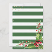 クリスマスパーティの招待状 招待状 (裏面)