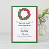 クリスマスパーティの招待状 招待状 (スタンド正面)