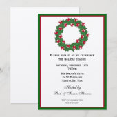 クリスマスパーティの招待状 招待状 (正面/裏面)