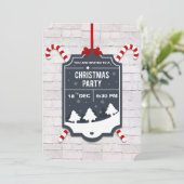 クリスマスパーティの招待状 招待状 (スタンド正面)