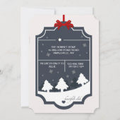 クリスマスパーティの招待状 招待状 (裏面)