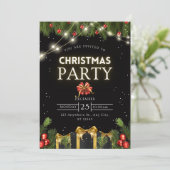 クリスマスパーティの招待状 招待状 (スタンド正面)