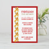 クリスマスパーティの招待状 招待状 (スタンド正面)