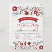 クリスマスパーティの招待状 招待状 (正面)