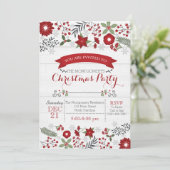 クリスマスパーティの招待状 招待状 (スタンド正面)