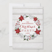 クリスマスパーティの招待状 招待状 (裏面)