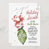 クリスマスパーティの招待状 招待状 (正面/裏面)