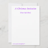 クリスマスパーティの招待状 招待状 (裏面)