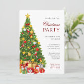 クリスマスパーティの招待状 招待状 (スタンド正面)