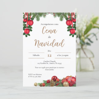 クリスマスパーティの招待状 招待状