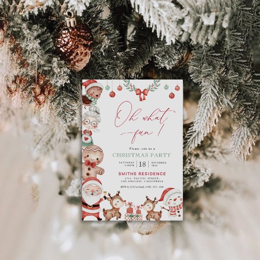 クリスマスパーティの招待状 招待状