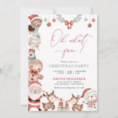 クリスマスパーティの招待状 招待状 (正面)