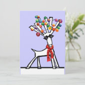 クリスマスパーティの招待状 招待状 (スタンド正面)