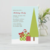 クリスマスパーティの招待状 招待状 (スタンド正面)