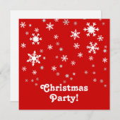 クリスマスパーティの招待状 招待状 (正面/裏面)
