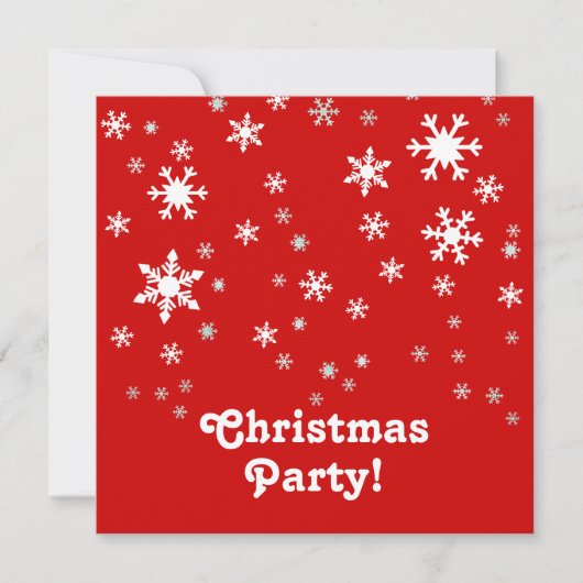 クリスマスパーティの招待状 招待状 (正面)