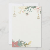 クリスマスパーティの招待状 招待状 (裏面)