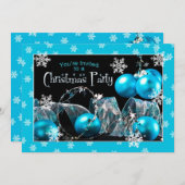 クリスマスパーティの招待状 招待状 (正面/裏面)
