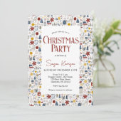 クリスマスパーティの招待状 招待状 (スタンド正面)