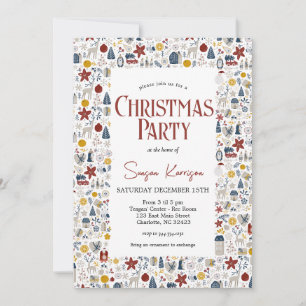 クリスマスパーティの招待状 招待状