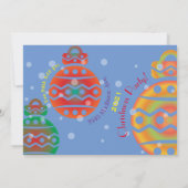 クリスマスパーティの招待状 招待状 (裏面)