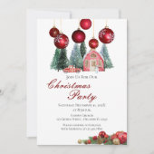 クリスマスパーティの招待状 招待状 (正面)
