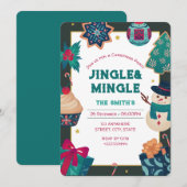 クリスマスパーティの招待状 招待状 (正面/裏面)