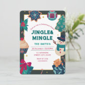 クリスマスパーティの招待状 招待状 (スタンド正面)