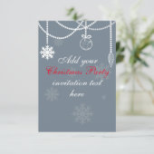 クリスマスパーティの招待状 招待状 (スタンド正面)