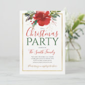 クリスマスパーティの招待状 招待状 (スタンド正面)