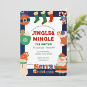 クリスマスパーティの招待状 招待状 (スタンド正面)