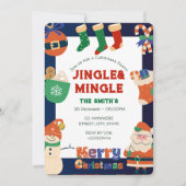 クリスマスパーティの招待状 招待状 (正面)