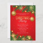 クリスマスパーティの招待状 招待状 (正面)
