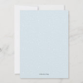 クリスマスパーティの招待状 銀の星| 招待状 (裏面)