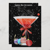 クリスマスパーティの招待状by SRF 招待状 (正面/裏面)