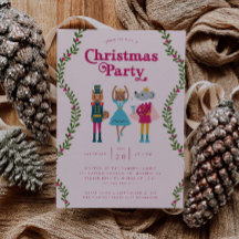 クリスマスパーティーくるみ割りピンク